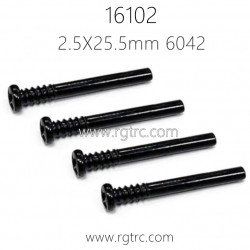 SCY 16102 Pro 1/16 RC Truck Parts Screw 2.5X25.5mm 6042