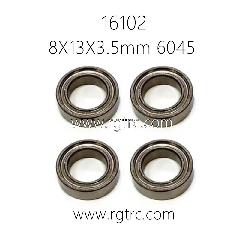 SCY 16102 Pro 1/16 RC Truck Parts Ball Bearing 8X13X3.5mm 6045