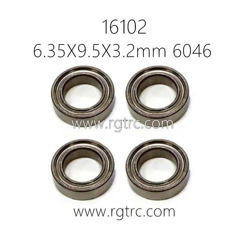 SCY 16102 Pro 1/16 RC Truck Parts Ball Bearing 6.35X9.5X3.2mm 6046