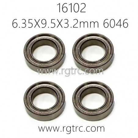 SCY 16102 Pro 1/16 RC Truck Parts Ball Bearing 6.35X9.5X3.2mm 6046