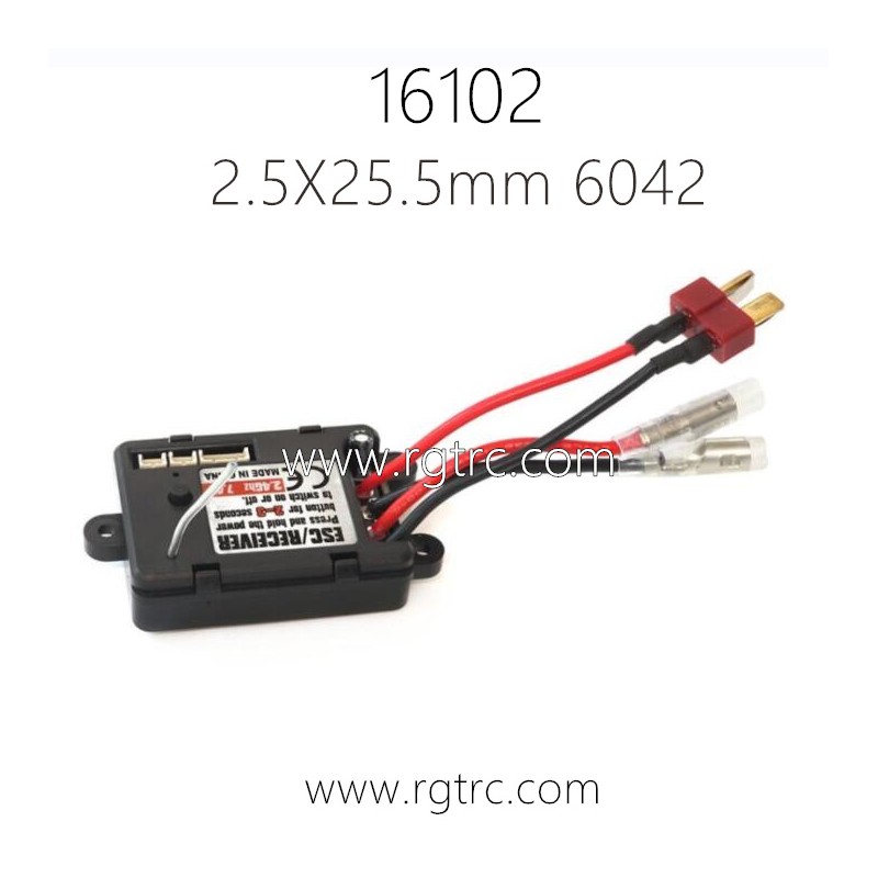 SCY 16102 Pro 1/16 RC Truck Parts Brushed Receiver 6047 2.4G 7.4V 30A