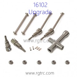 SCY 16102 Pro Upgrade Parts Metal Drive Shaft Front+Rear