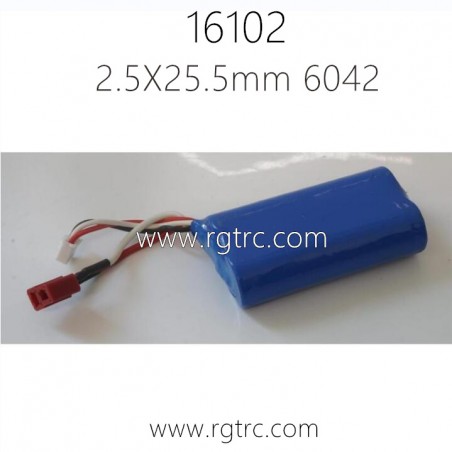 SCY 16102 Pro Parts Battery 18650 7.4V 1500amh 15C 6316
