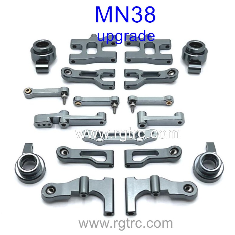 MN-RC MN38 RC Car Upgrade Parts Front and Rear Wheel Cup Titianium
