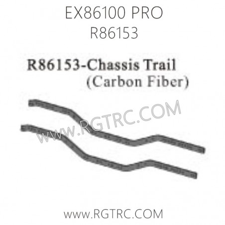 RGT EX86100 PRO Parts R86153 Chassis Trail Carbon Fiber