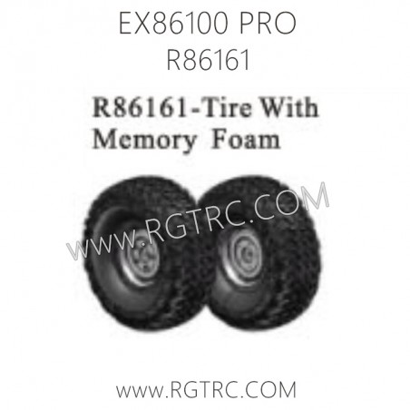 RGT EX86100 PRO Parts R86161 Tire With Memory Foam
