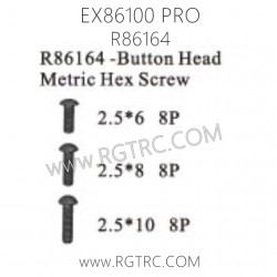 RGT EX86100 PRO Parts R86164 Button Head Metric Hex Screw