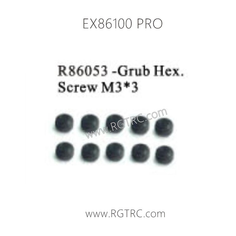 RGT EX86100 Parts P86053 Grub Hex Screw M3x3