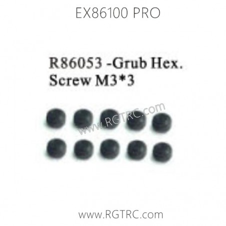 RGT EX86100 Parts P86053 Grub Hex Screw M3x3