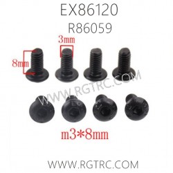 RGT EX86120 Parts R86059 Screw of Conect Rod M3X8
