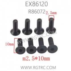 RGT EX86120 Parts R86072 Screw for Big Bevel Gear M2.5X10