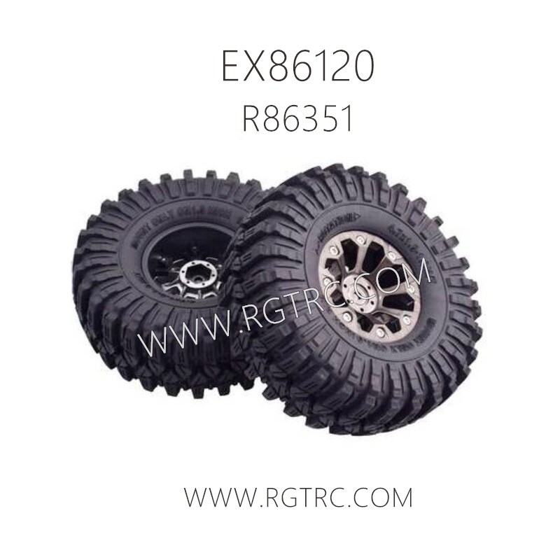 RGT EX86120 RC Crawler Parts R86351 Tire Assembly Left and Right