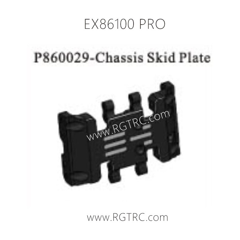 RGT EX86100 PRO Parts P860029 Chassis Skid Plate