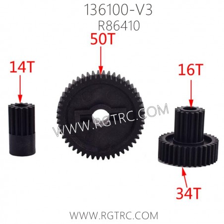 RGT 136100 V3 Parts R86410 Transmission Gear Set