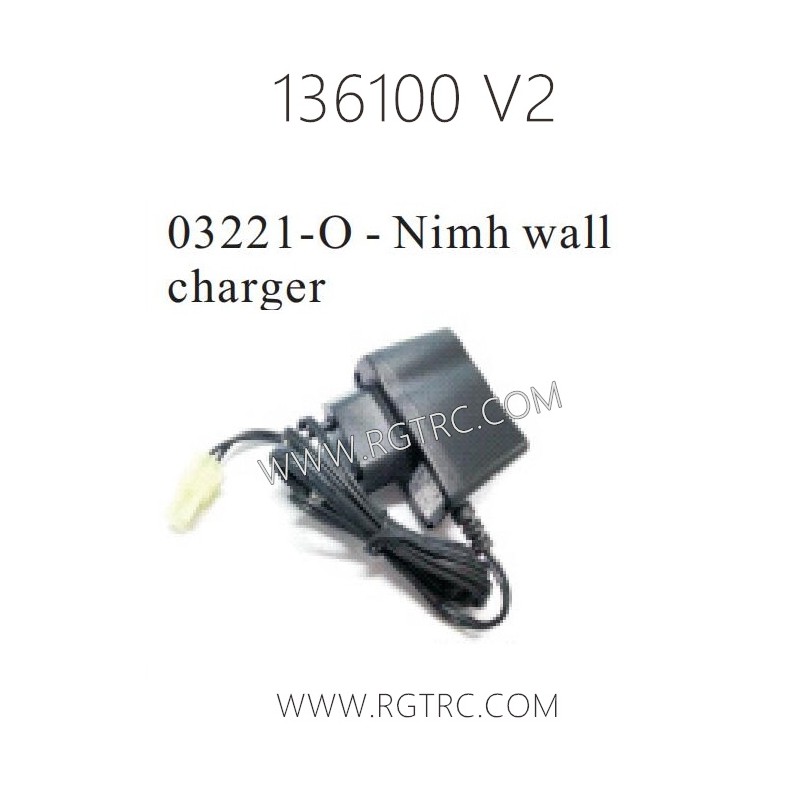 RGT 136100 RC4 V2 Parts 03221 O-Nimh wall Charger