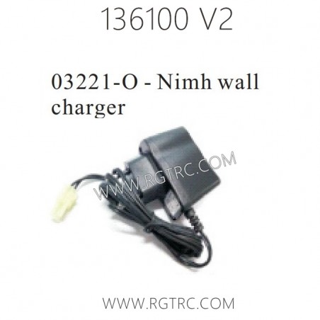 RGT 136100 RC4 V2 Parts 03221 O-Nimh wall Charger