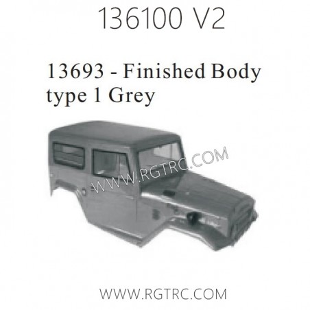 RGT 136100 RC4 V2 Parts 13693 Finished Body Type 1
