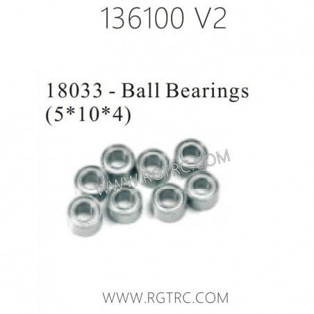 RGT Rock Cruiser 136100 RC4 V2 Parts 18033 Ball Bearings 5X10X4
