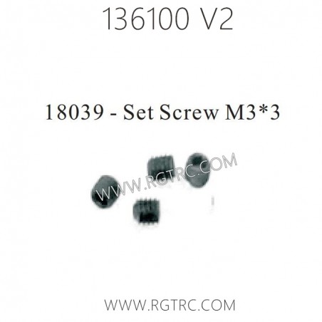 RGT Rock Cruiser 136100 RC4 V2 Parts 18039 Set Screw M3X3