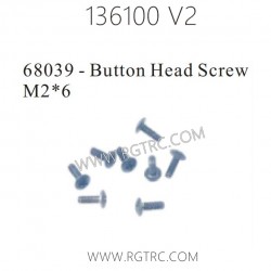 RGT Rock Cruiser 136100 RC4 V2 Parts 68039 Button Head Screw M2X6