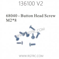 RGT Rock Cruiser 136100 RC4 V2 Parts 68040 Button Head Screw M2X8