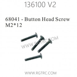 RGT Rock Cruiser 136100 RC4 V2 Parts 68041 Button Head Screw M2X12