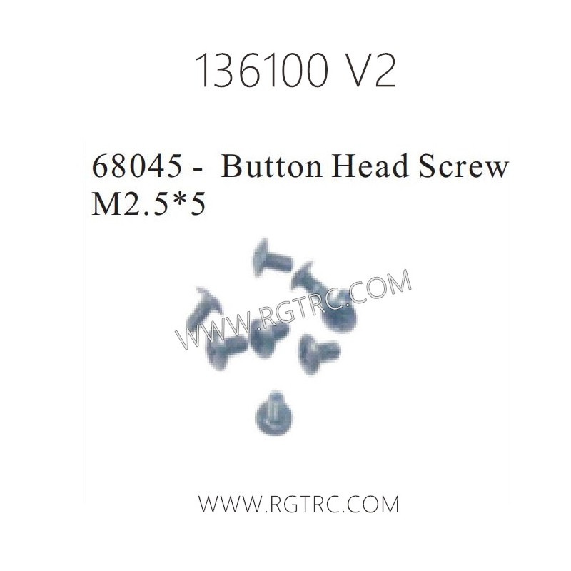 RGT Rock Cruiser 136100 RC4 V2 Parts 68045 Button Head Screw M2.5X5