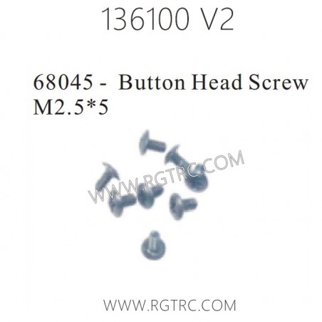 RGT Rock Cruiser 136100 RC4 V2 Parts 68045 Button Head Screw M2.5X5