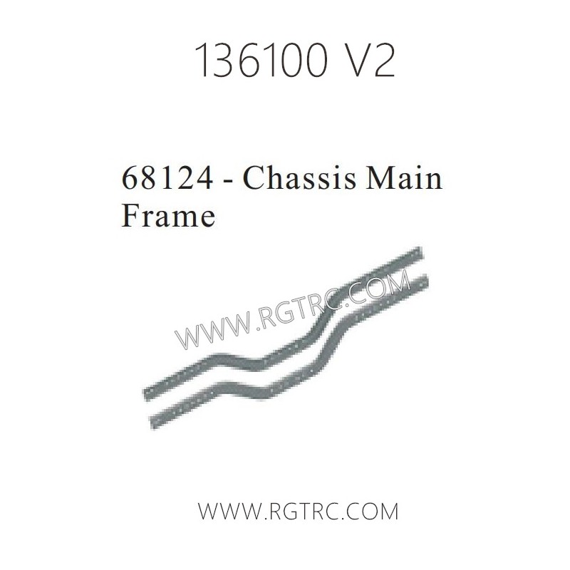 RGT 136100 RC4 V2 Parts 68124 Chassis Main Frame