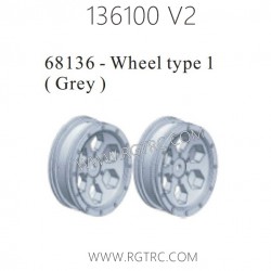 RGT 136100 V2 Parts 68136 Wheel Type Grey