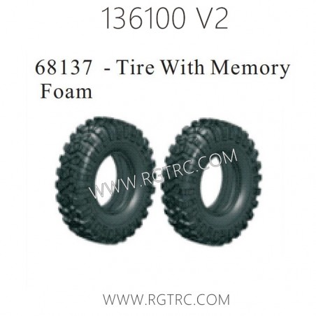 RGT 136100 V2 Parts 68137 Tire With Memory Foam