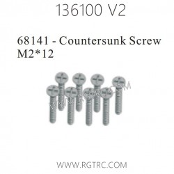 RGT 136100 V2 Parts 68141 Countersunk Screw M2X12