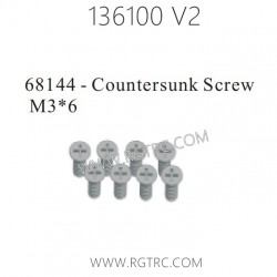 RGT 136100 V2 Parts 68144 Countersunk Screw M3X6