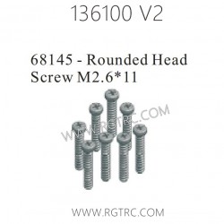 RGT 136100 V2 Parts 68145 Rounded Head Screw M2.6X11