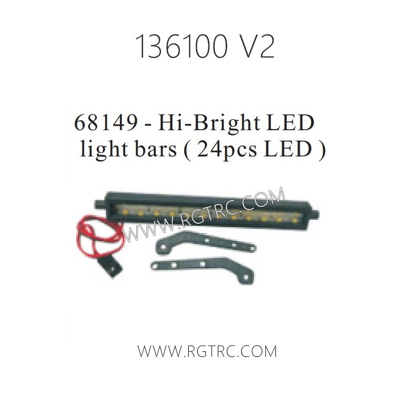 RGT 136100 V2 Parts 68149 Hi-Bright Led Light Bars