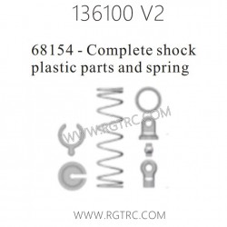 RGT 136100 V2 Parts 68154 Complete Shock Plastic and Spring