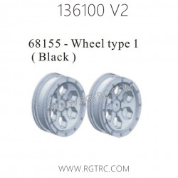 RGT 136100 V2 Parts 68155 Wheel Type Black