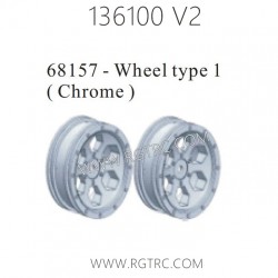 RGT 136100 V2 Parts 68157 Wheel Type Chrome