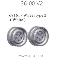 RGT 136100 V2 Parts 68161 Wheel Type 2 White