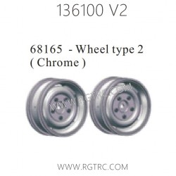 RGT 136100 V2 Parts 68165 Wheel Type 2 Chrome