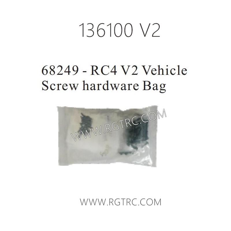 RGT 136100 V2 Parts 68249 RC4 V2 Vechicle Screw Hardare Bag