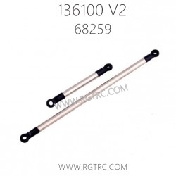 RGT 136100 V2 Parts 68259 Nickel Plated Steel Steering Rod Servo Rod