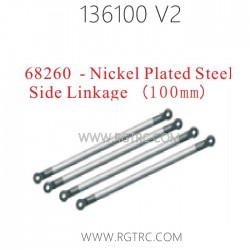 RGT 136100 V2 Parts 68260 Nickel Plated Steel Side Linkage 100MM