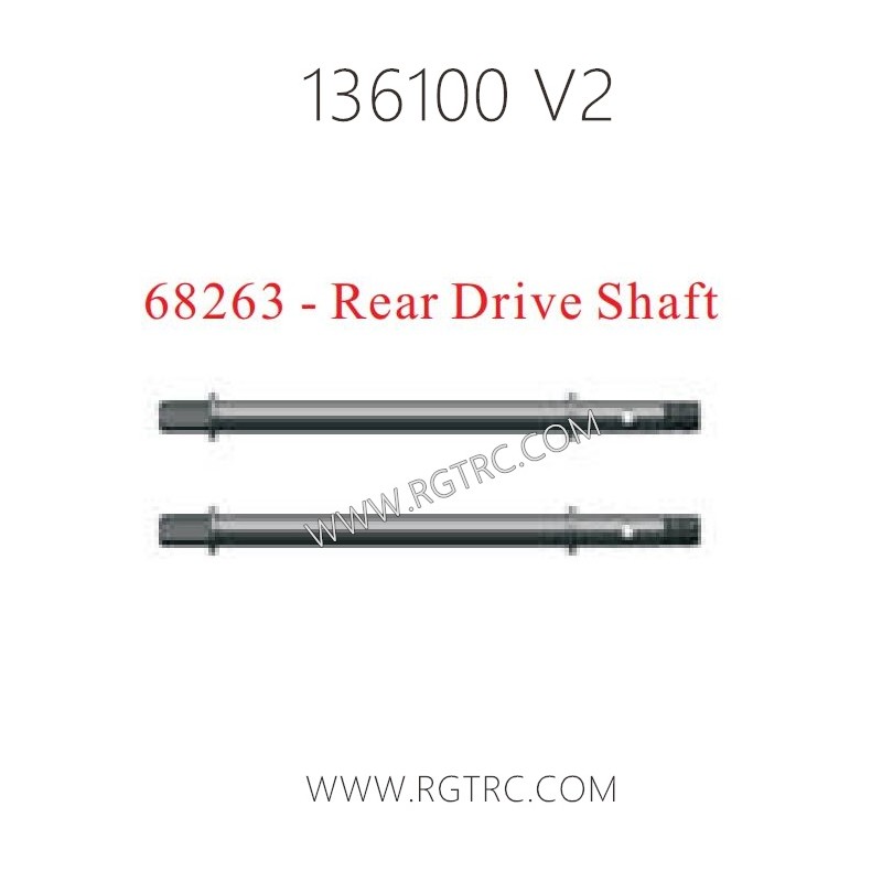 RGT 136100 V2 Parts 68263 Rear Drive Shaft