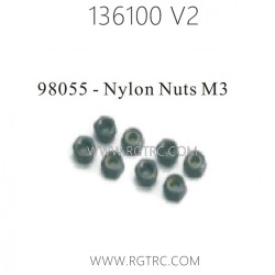 RGT 136100 V2 Parts 98055 Nylon Nuts M3