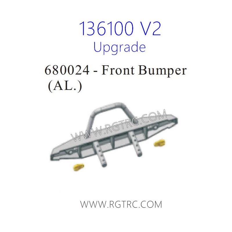 RGT 136100 V2 Upgrade Parts 680024 Front Bumper AL.