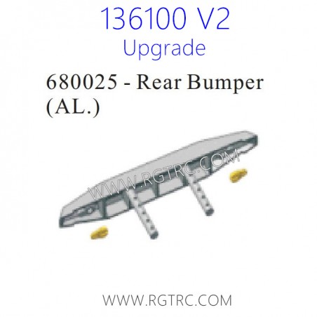 RGT 136100 V2 Upgrade Parts 680025 Rear Bumper AL.