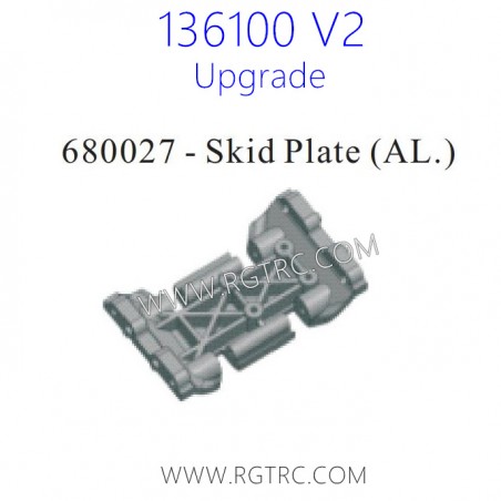 RGT 136100 V2 Upgrade Parts 680027 Skid Plate AL.
