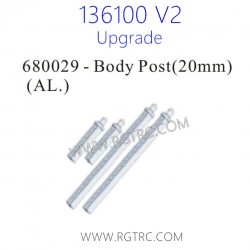 RGT 136100 V2 Upgrade Parts 680029 Body Post 20MM AL.