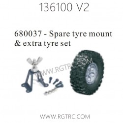 RGT 136100 V2 Upgrade Parts 680037 Spare Tire Mount AND extra kit